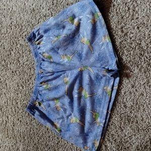 Girl's Medium (7/8) Tinkerbell Pajama Shorts